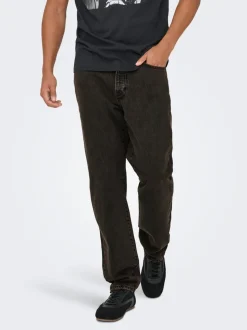 ONSEDGE Vita media Straight Fit Jeans