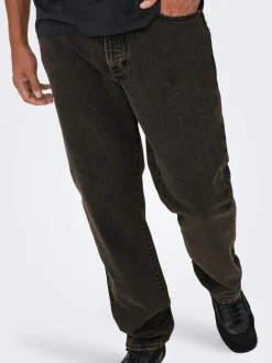ONSEDGE Vita media Straight Fit Jeans