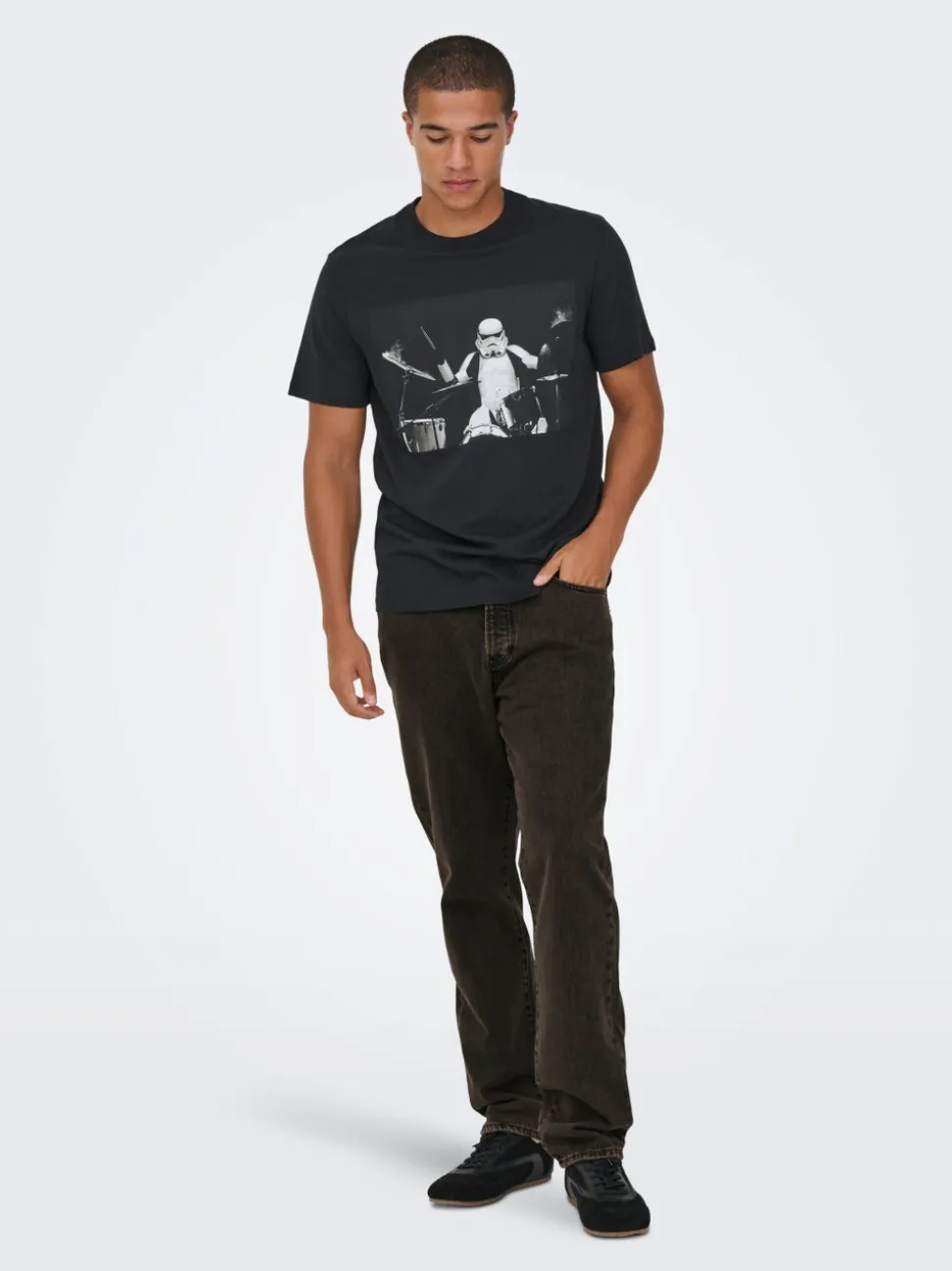 ONSEDGE Vita media Straight Fit Jeans