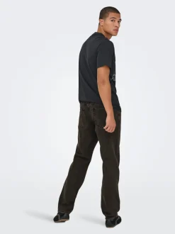 ONSEDGE Vita media Straight Fit Jeans