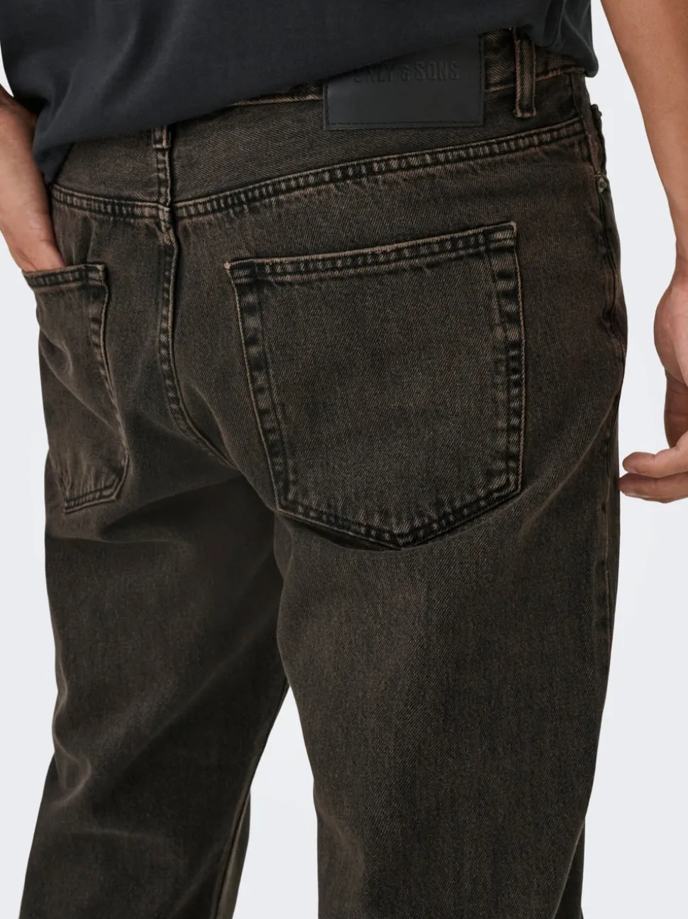 ONSEDGE Vita media Straight Fit Jeans