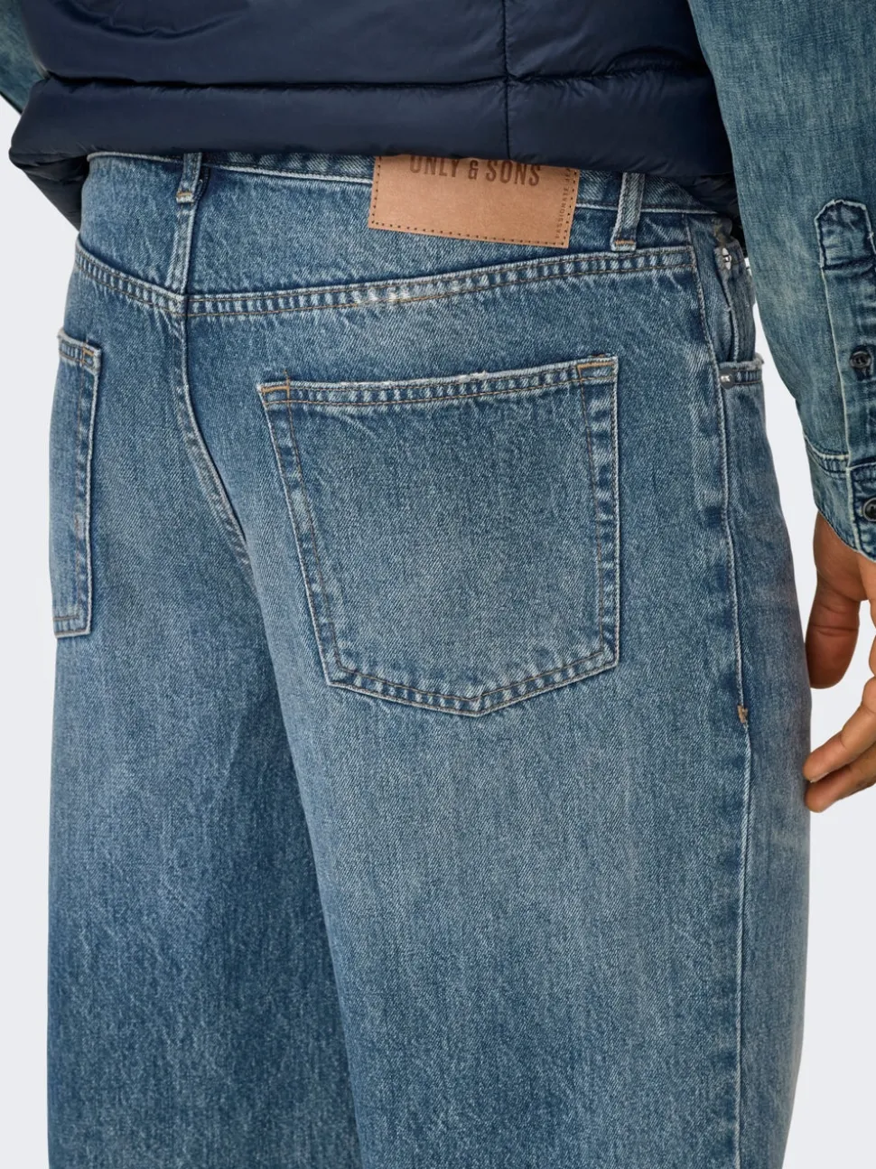 ONSEDGE Vita media Straight Fit Jeans