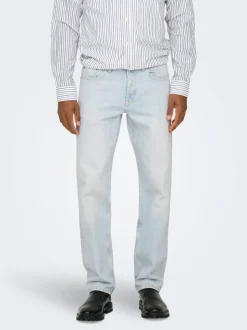 ONSEDGE Vita media Straight Fit Jeans