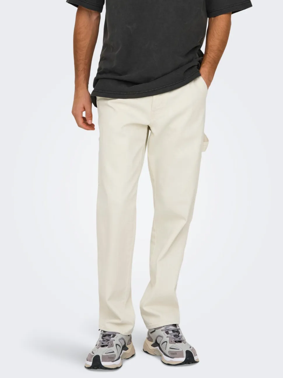 ONSEDGE Vita media Straight Fit Jeans