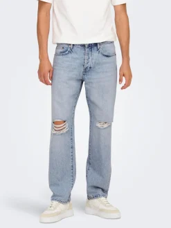 ONSEDGE Vita media Straight Fit Jeans