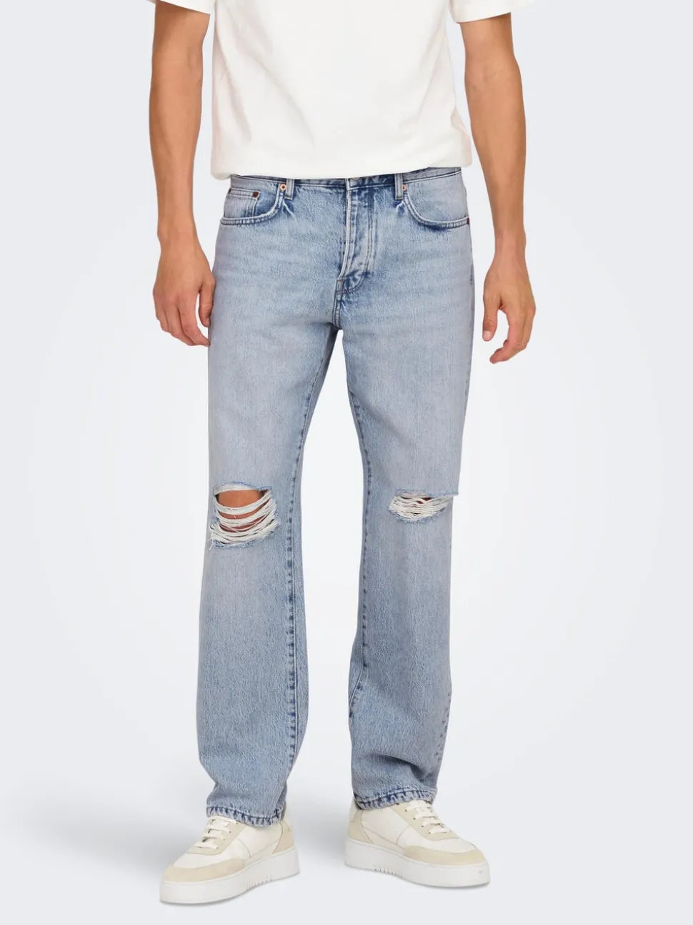 ONSEDGE Vita media Straight Fit Jeans