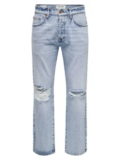ONSEDGE Vita media Straight Fit Jeans