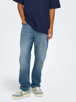 ONSEDGE Vita media Straight Fit Jeans