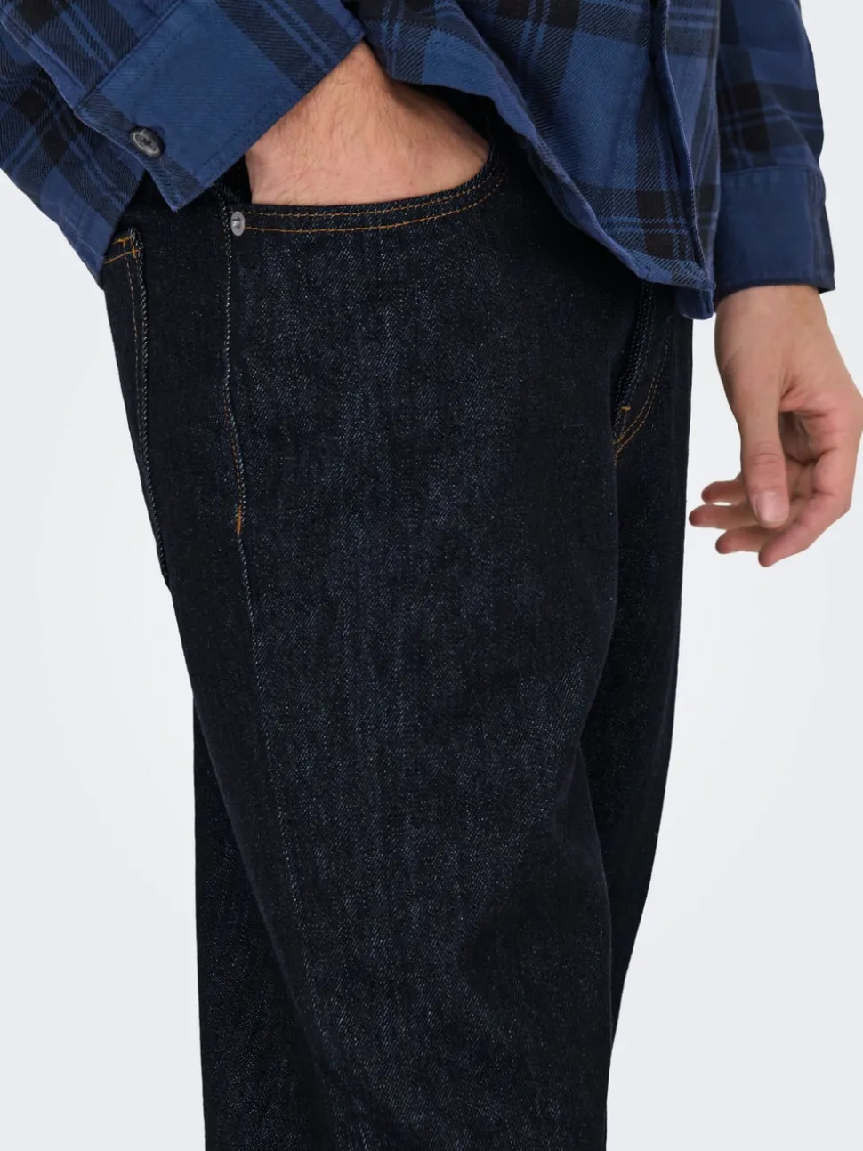 ONSEDGE Vita media Straight Fit Jeans