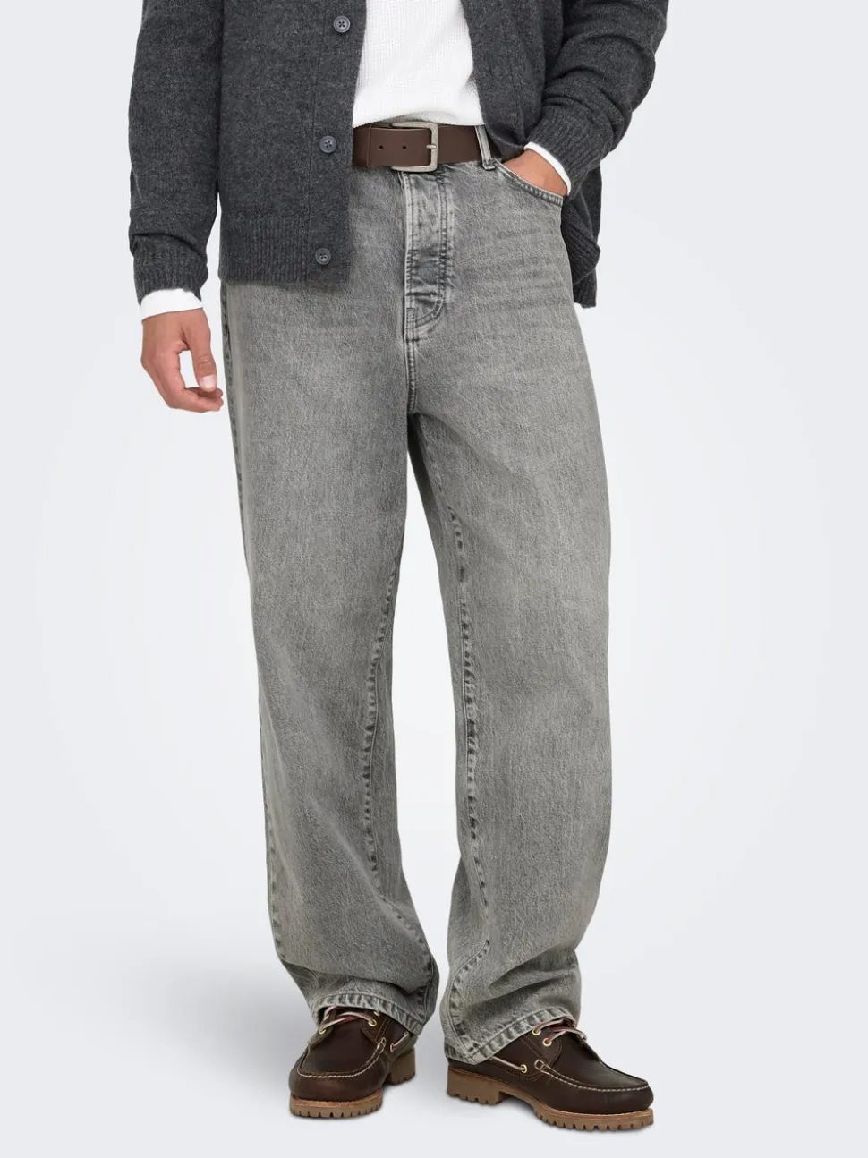 ONSFADE Vita media Loose Fit Jeans