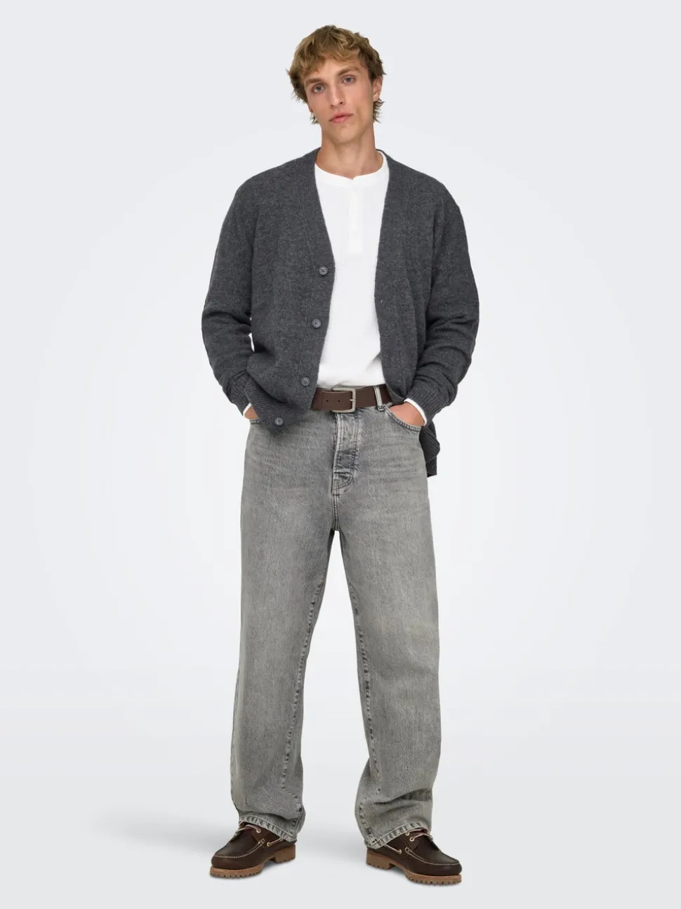 ONSFADE Vita media Loose Fit Jeans