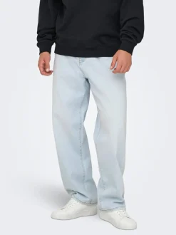 ONSFADE Vita media Loose Fit Strecth Jeans