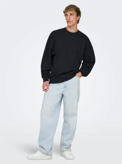 ONSFADE Vita media Loose Fit Strecth Jeans