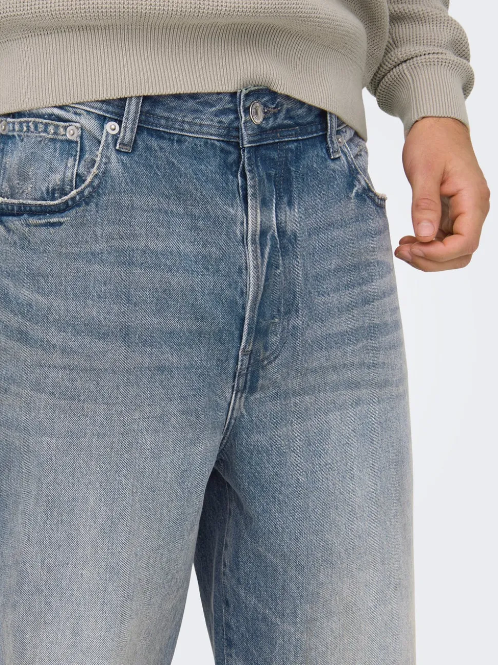 ONSFADE Vita media Loose Fit Jeans