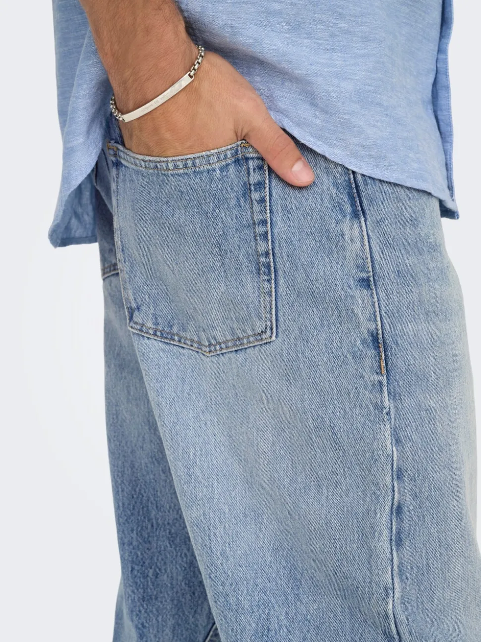 ONSFADE Vita media Loose Fit Jeans