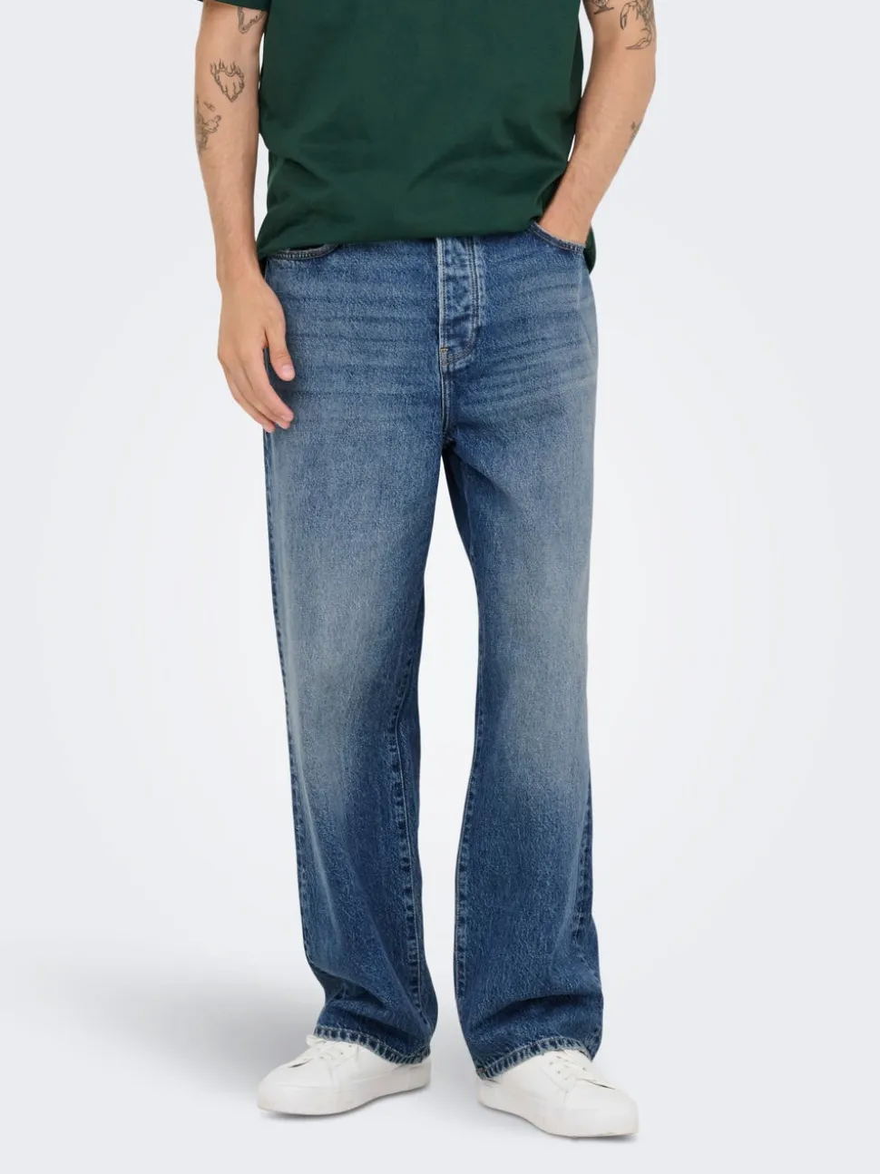 ONSFADE Vita media Loose Fit Jeans