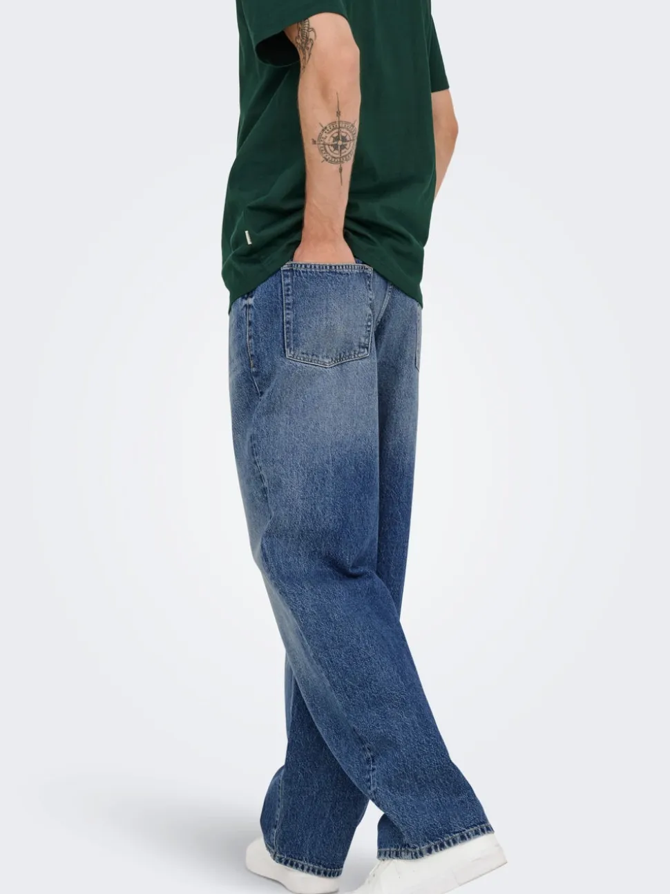 ONSFADE Vita media Loose Fit Jeans