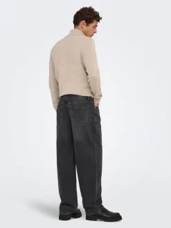 ONSFADE Vita media Loose Fit Jeans