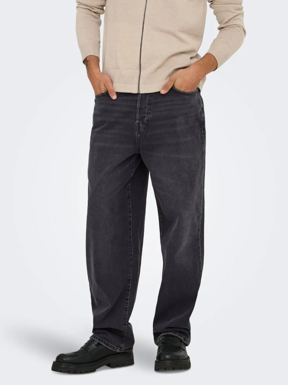 ONSFADE Vita media Loose Fit Jeans