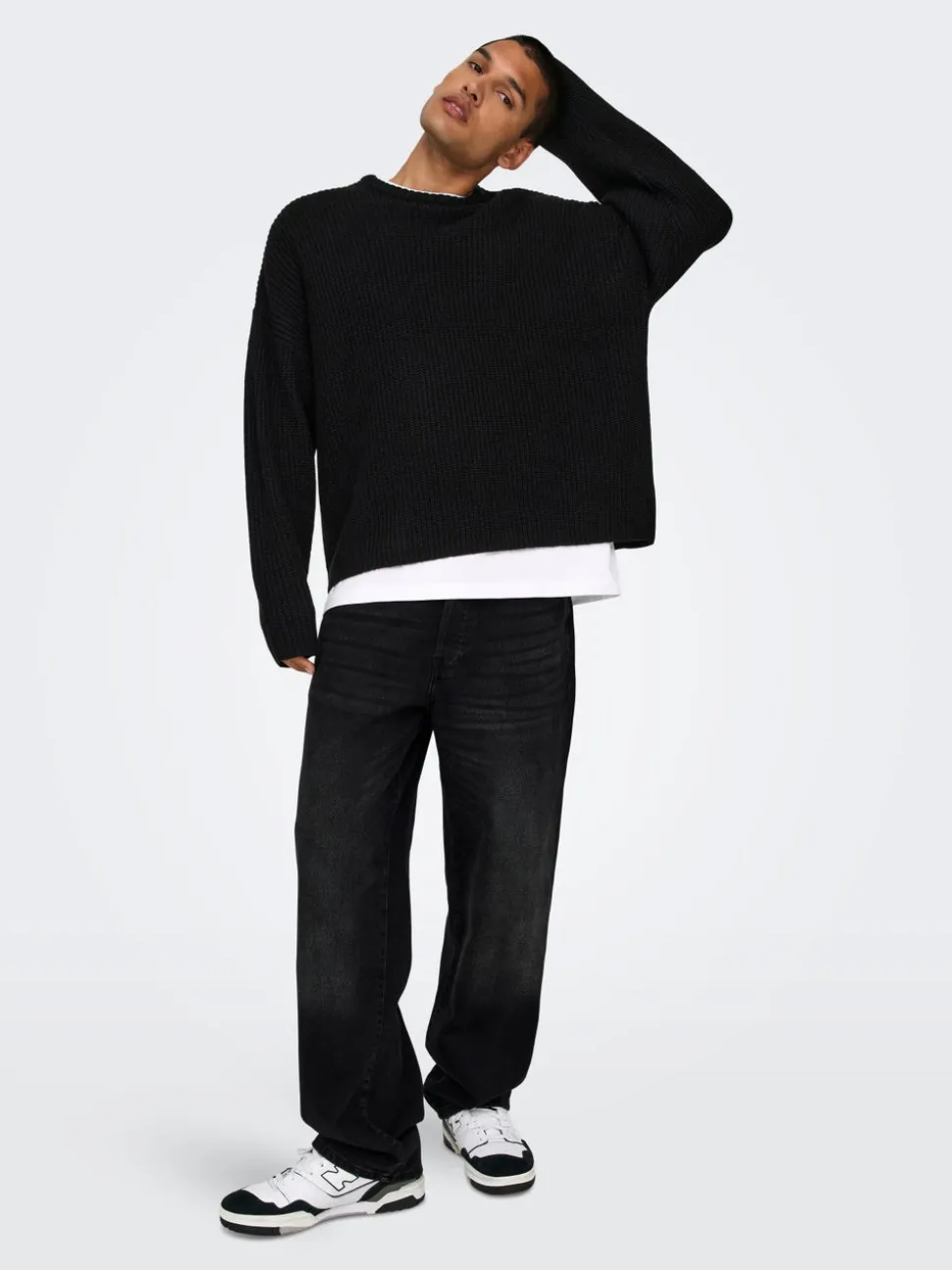 ONSFADE Vita media Loose Fit Jeans