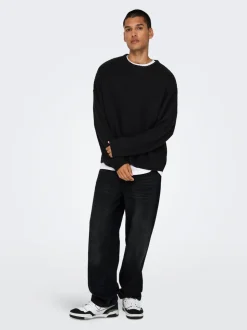 ONSFADE Vita media Loose Fit Jeans