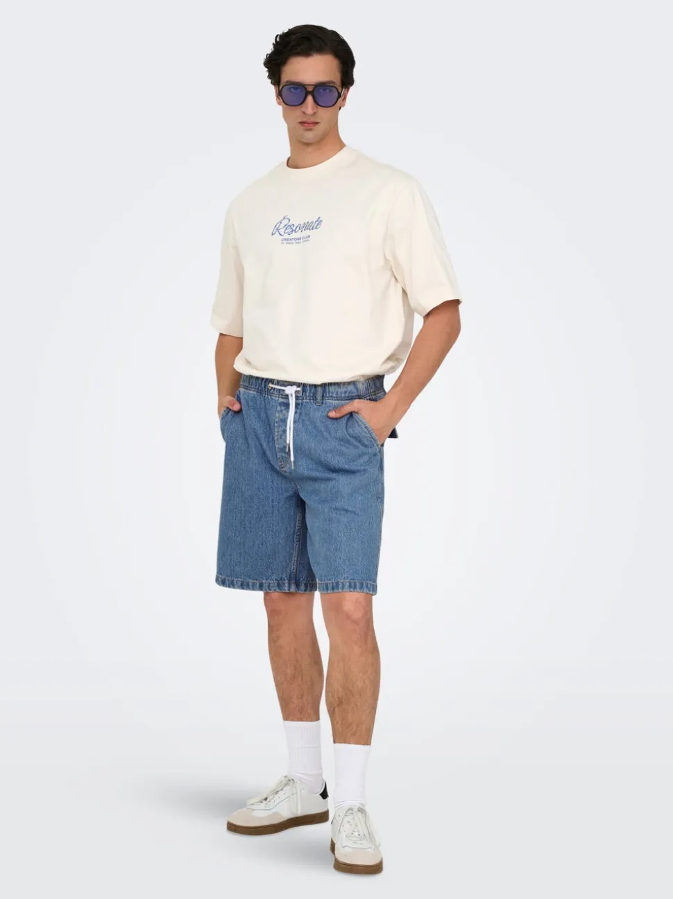 ONSFADE Vita media Loose Fit Bermuda cargo