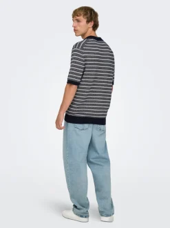 ONSFADE Vita media Loose Fit Strecth Jeans