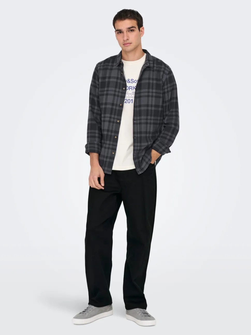 ONSFADE Vita media Loose Fit Jeans
