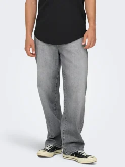 ONSFADE Vita media Loose Fit Strecth Jeans