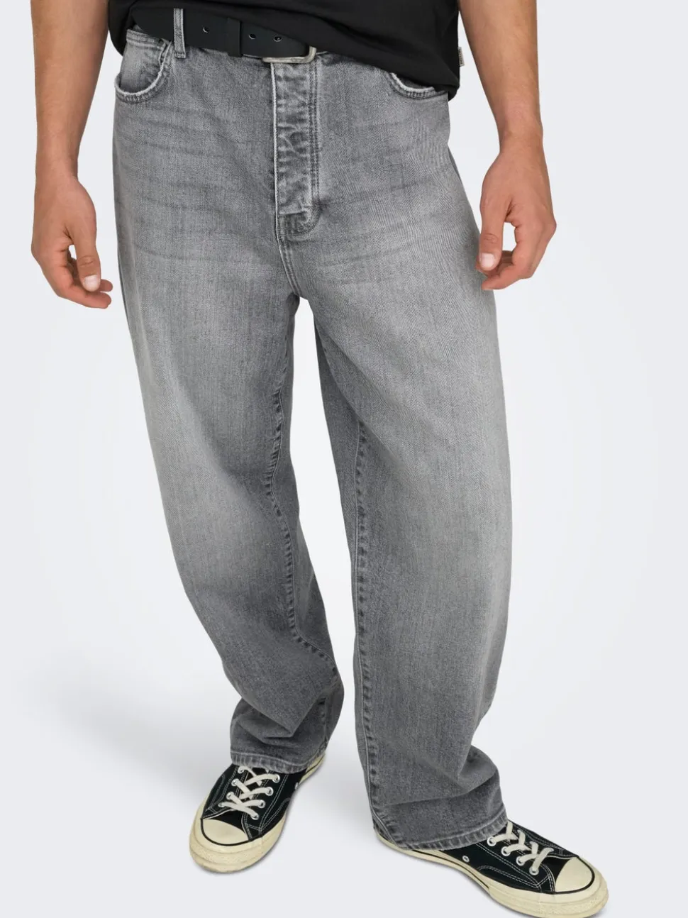 ONSFADE Vita media Loose Fit Strecth Jeans