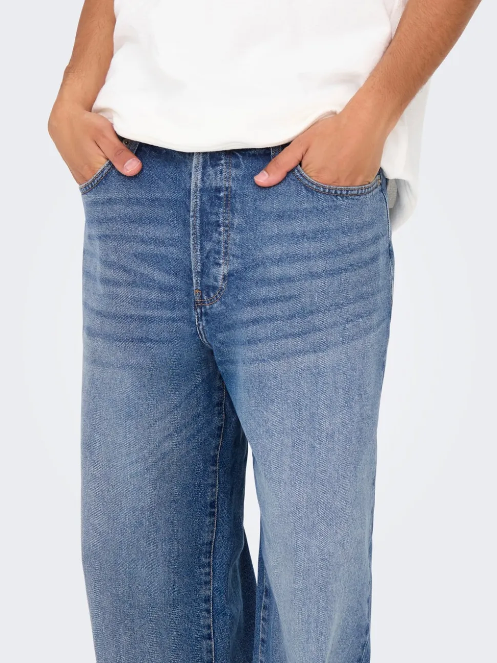 ONSFADE Vita media Loose Fit Jeans