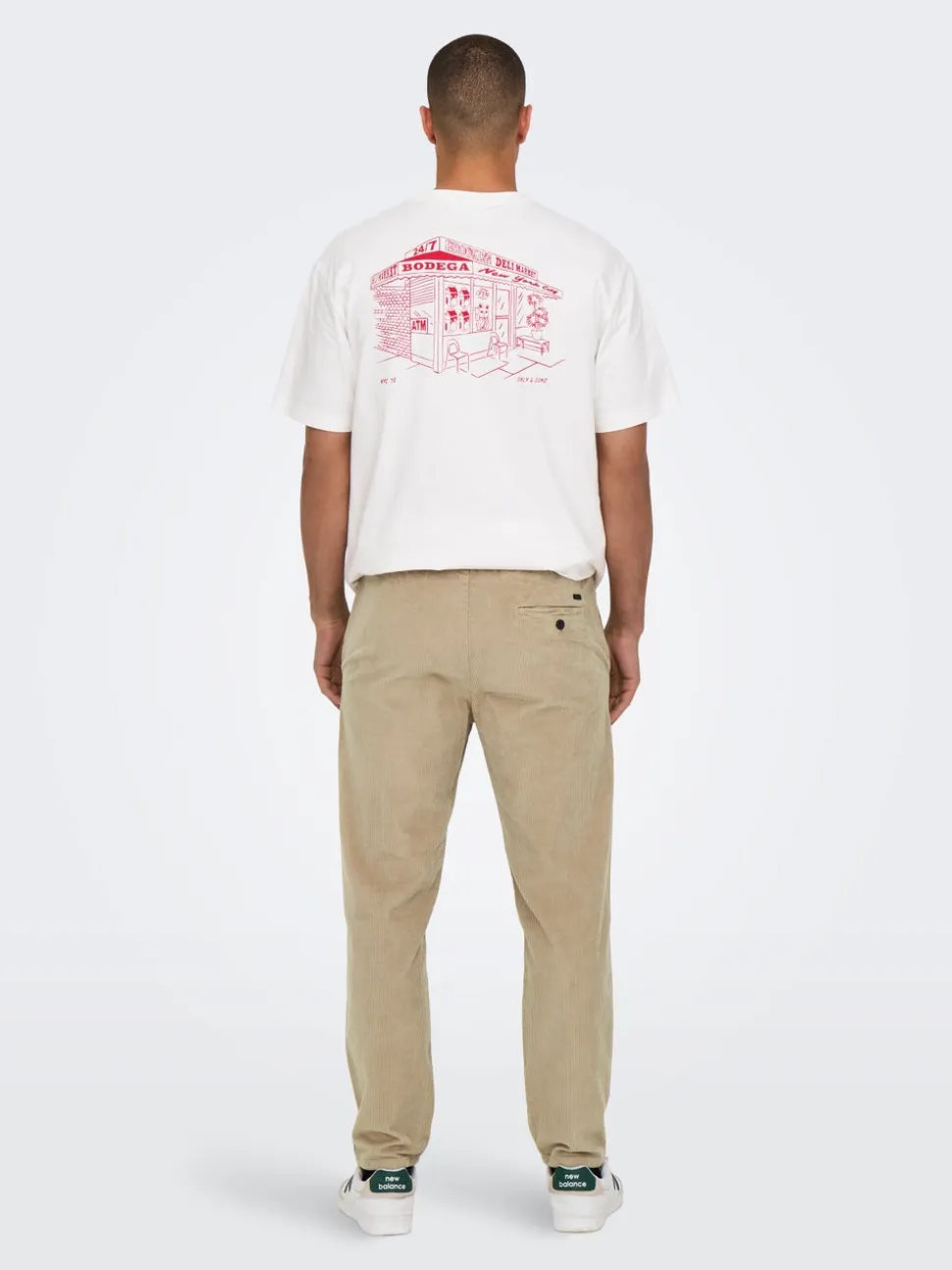 ONSLINUS Pantaloni in velluto a coste taglio tapered fit
