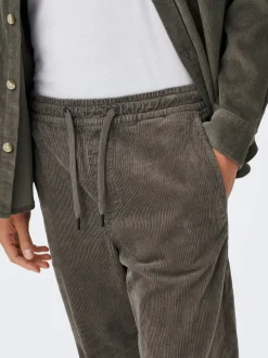 ONSLINUS Pantaloni in velluto a coste taglio tapered fit
