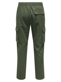 ONSLINUS Tapered Fit Lino Pantaloni cargo