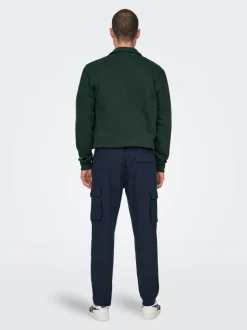 ONSLINUS Tapered Fit Lino Pantaloni cargo