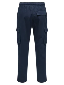 ONSLINUS Tapered Fit Lino Pantaloni cargo