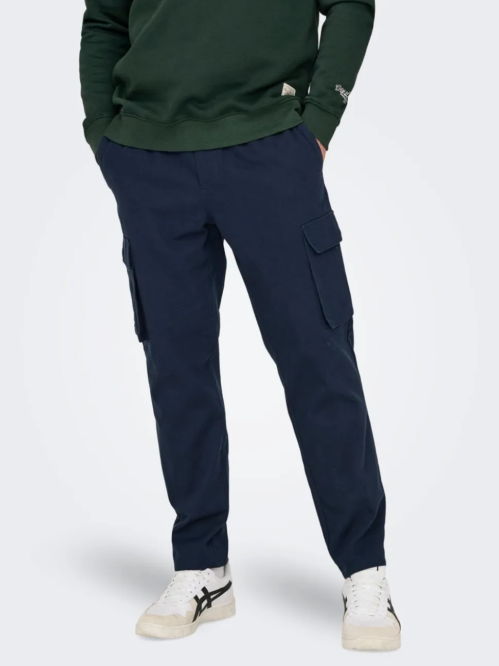 ONSLINUS Tapered Fit Lino Pantaloni cargo