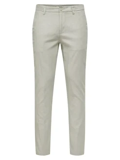 ONSMARK Tapered Fit Lino Pantaloni chino