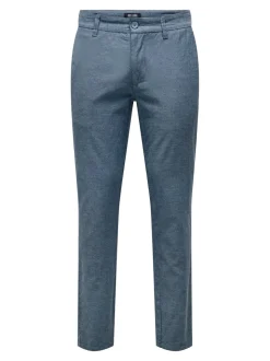ONSMARK Tapered Fit Lino Pantaloni chino