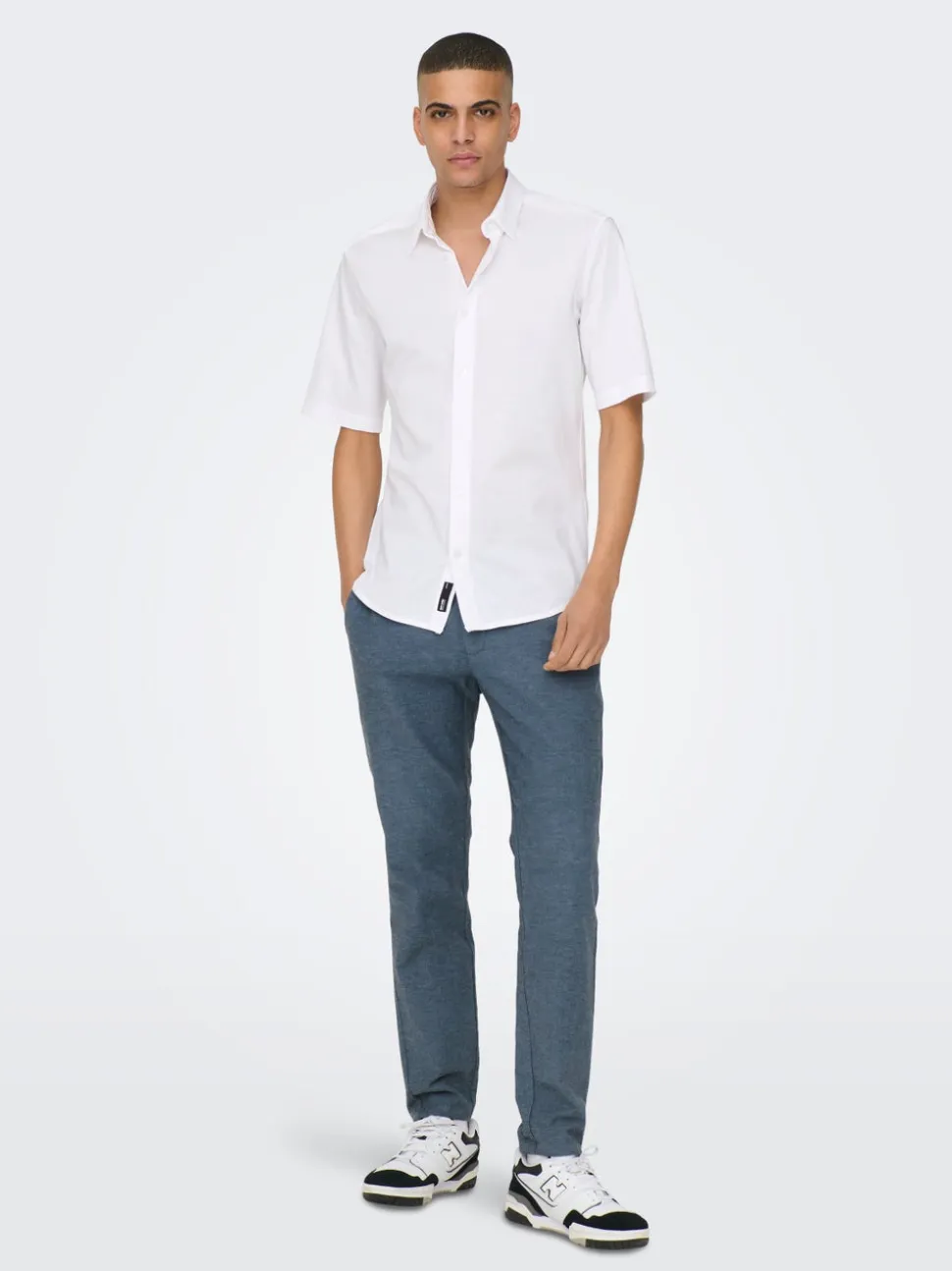 ONSMARK Tapered Fit Lino Pantaloni chino