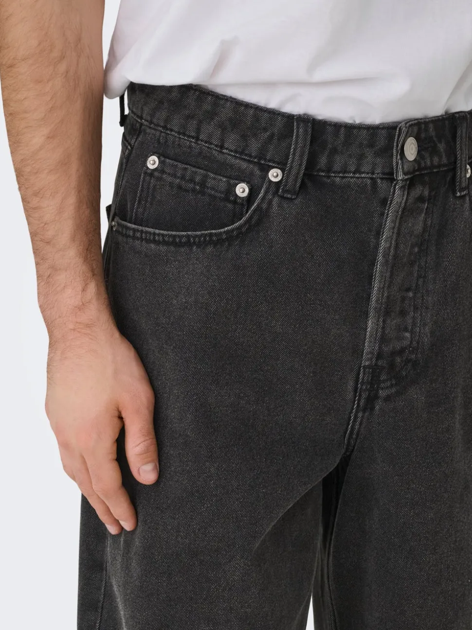 ONSREMI Vita media Barrel fit Jeans
