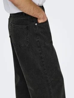 ONSREMI Vita media Barrel fit Jeans
