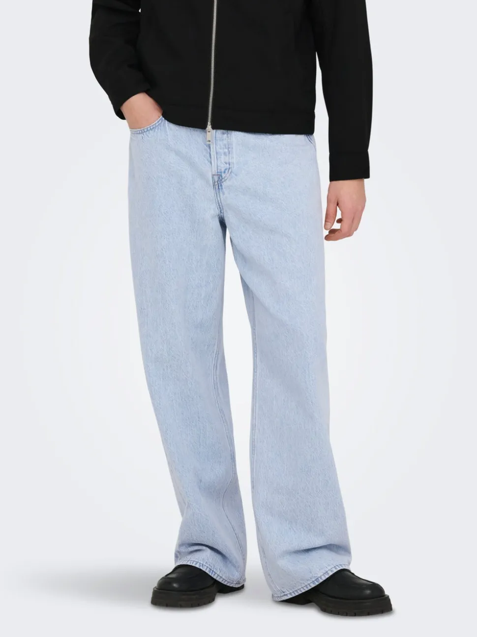 ONSREMI Vita media Barrel fit Jeans