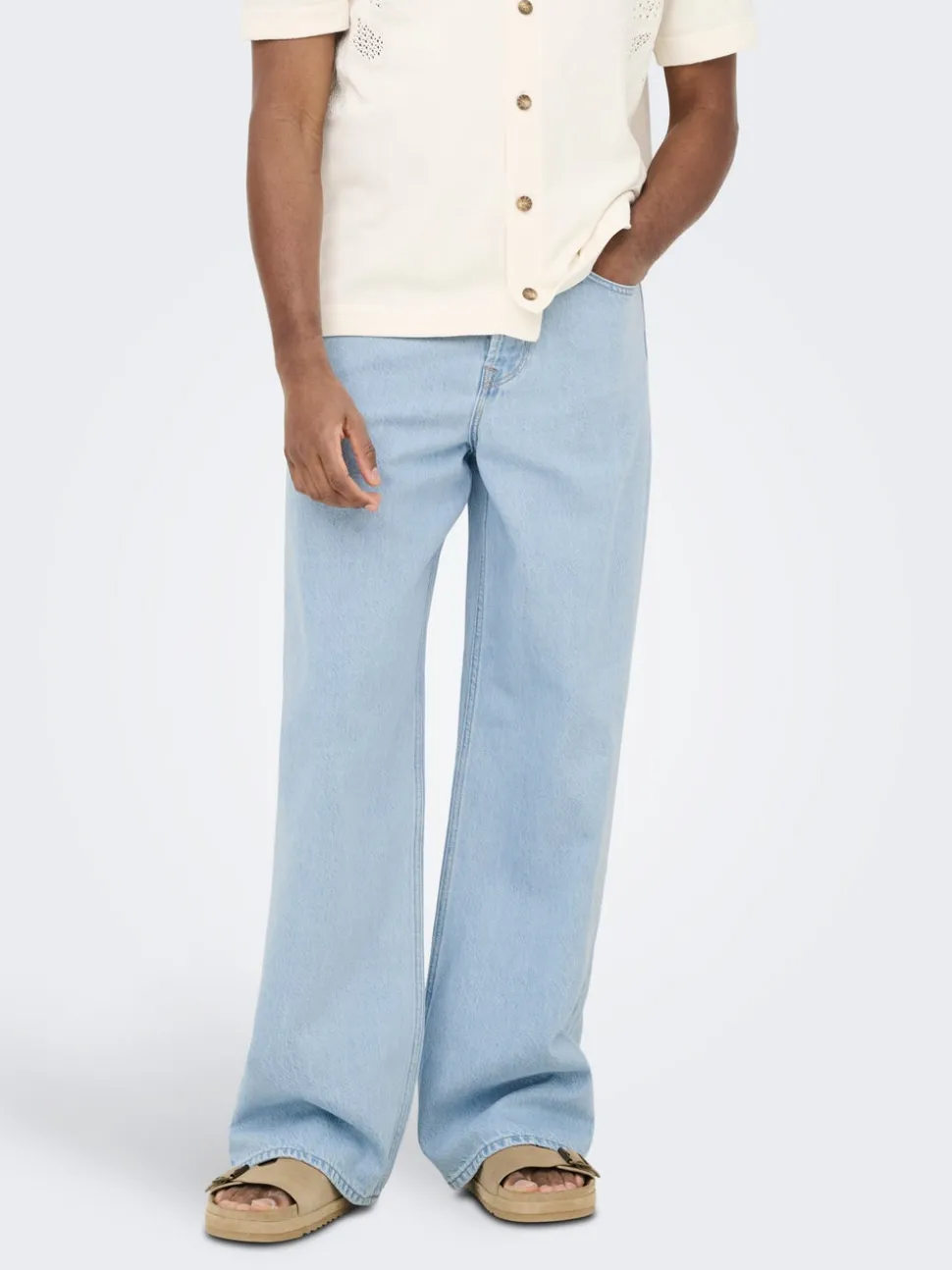 ONSREMI Vita media Wide Leg Fit Jeans