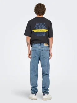 ONSTYE Vita alta Tapered Fit Jeans