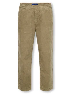 OSJLINUS Tapered Fit Corduroy Pantaloni
