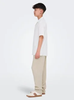OSJSINUS Loose Fit Lino Pantaloni