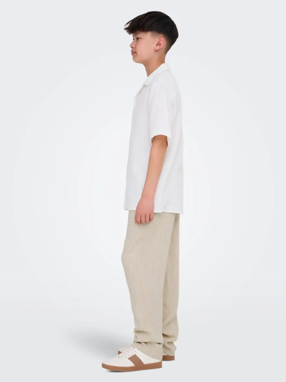OSJSINUS Loose Fit Lino Pantaloni